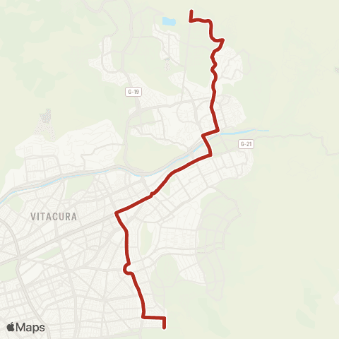 Red Vital Apoquindo - el Huinganal map