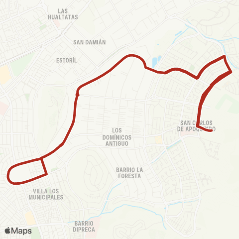 Red Republica de Honduras - (M) los Dominicos map