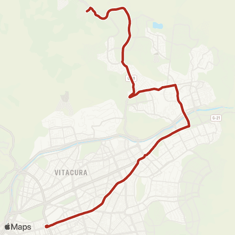 Red (M) Escuela Militar - los Bravos map