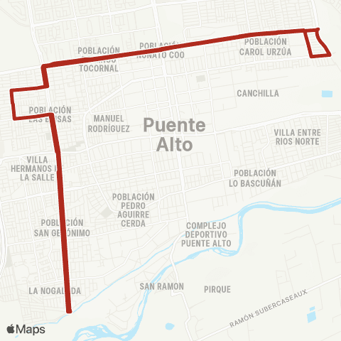 Red Pie Andino - San Geronimo map