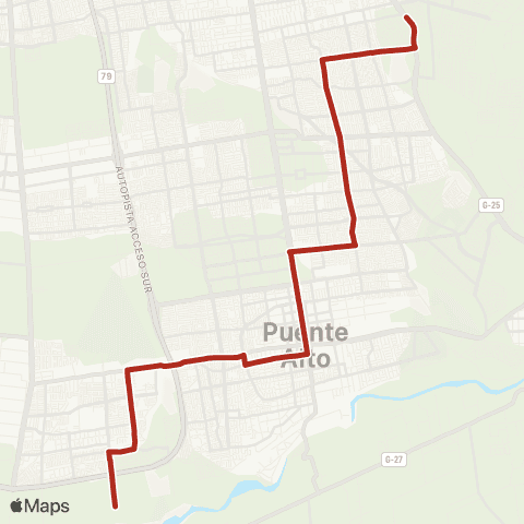 Red San Guillermo - Mall Plaza Tobalaba map