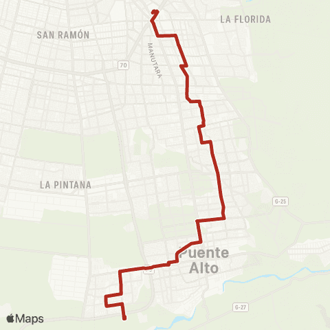 Red Bajos de Mena - (M) Bellavista de la Florida map