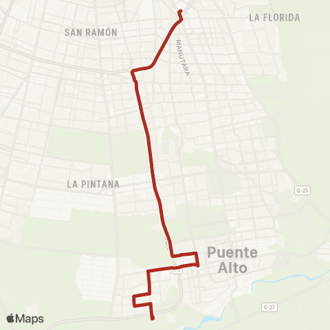 Red Bajos de Mena - (M) Bellavista de la Florida map