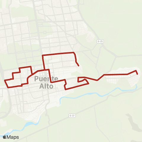 Red Pie Andino - Casas Viejas map