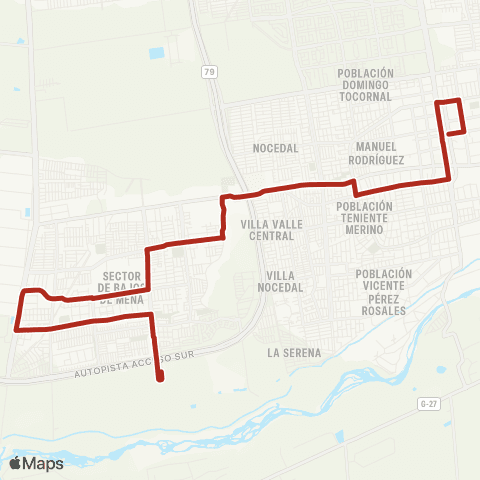 Red Bajos de Mena - (M) Plaza Puente Alto map