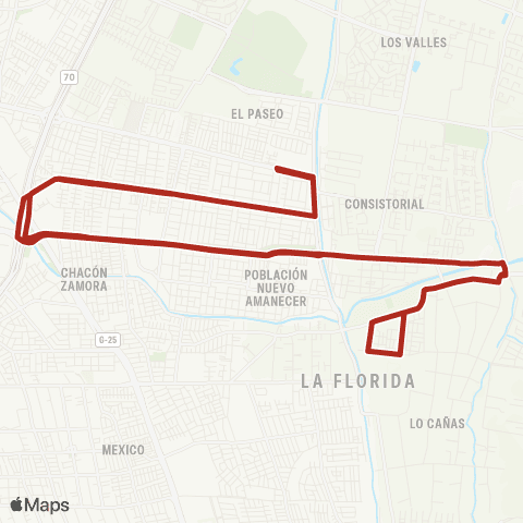 Red San Luis de Macul - Maria Angelica map