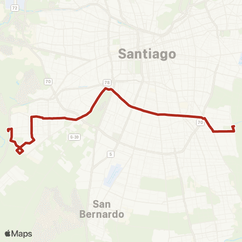 Red Maipu - la Florida map