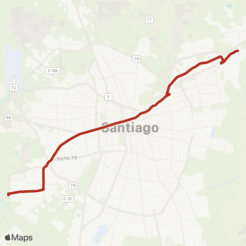 Red Maipu - Cantagallo map