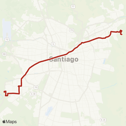 Red Maipu - San Carlos de Apoquindo map