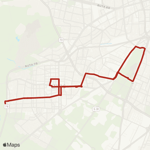 Red Avenida Portales - (M) Cerrillos map