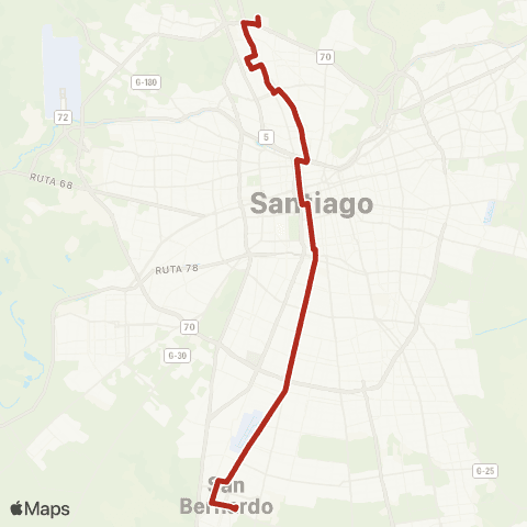 Red Mall Plaza Norte - San Bernardo map