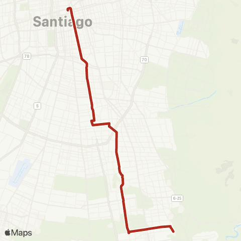 Red Alameda - Pie Andino map