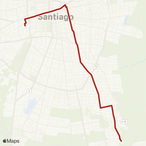 Red Estacion Central - Av. Mexico map