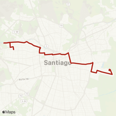 Red Cerro Navia - las Parcelas map