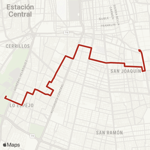 Red Jose Maria Caro - (M) Valdovinos map