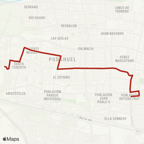 Red El Tranque - (M) San Pablo map