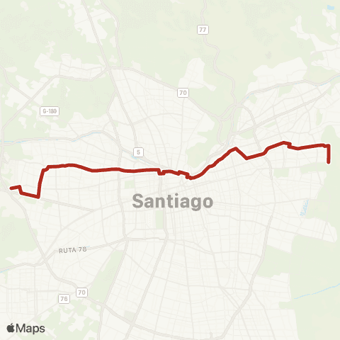 Red Av. la Estrella - Vital Apoquindo map