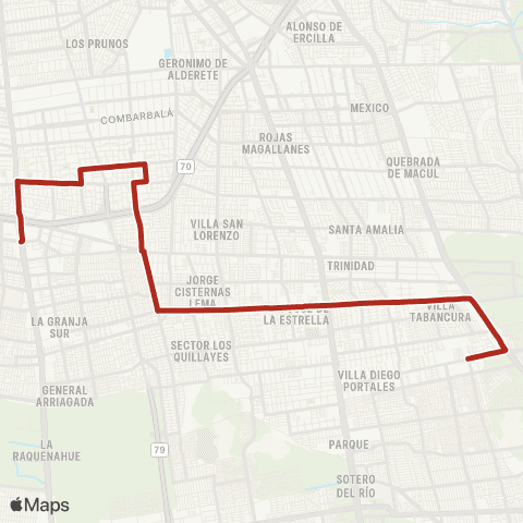 Red San Jose de la Estrella - (M) Santa Rosa map