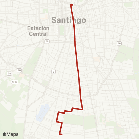 Red Centro - la Pintana map