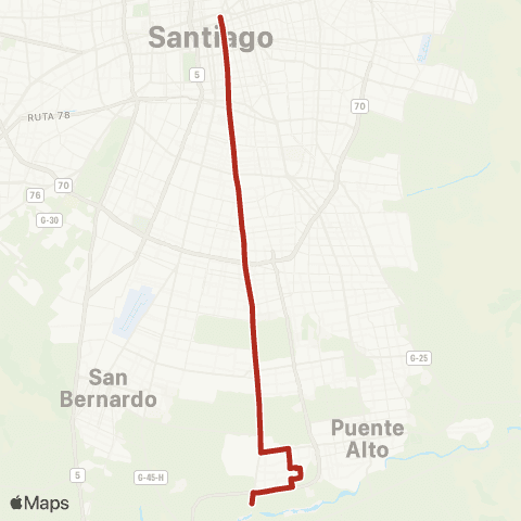 Red Alameda - el Volcan map