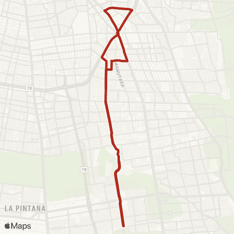 Red La Foresta - Hospital Eloisa Diaz map