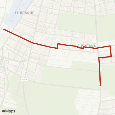 Red Estacion lo Blanco - Santa Rosa P.43 map