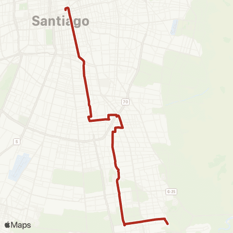 Red Alameda - Pie Andino map