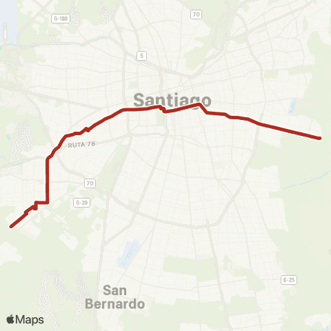 Red Maipu - Peñalolen map