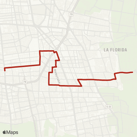 Red El Hualle - Santa Rosa P21 map
