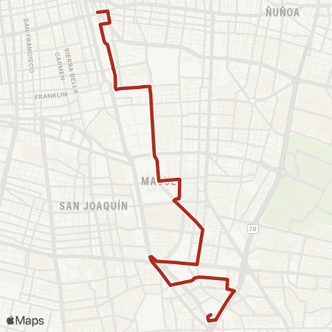 Red (M) Bellavista de la Florida - (M) Irarrazaval map