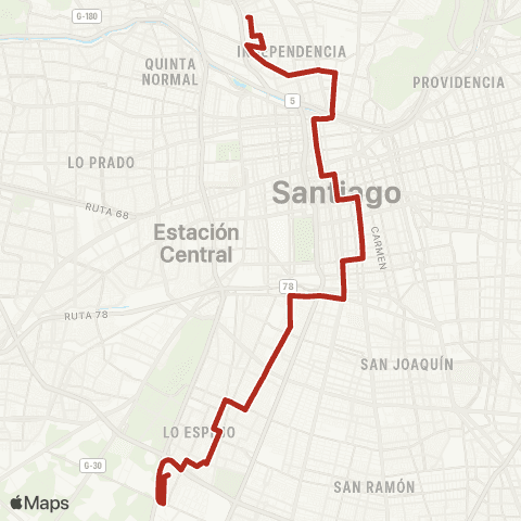 Red Juan Antonio Rios - Pob. las Turbinas map