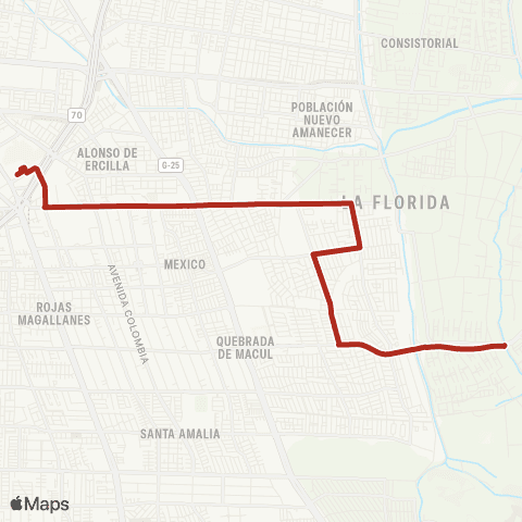 Red (M) Bellavista de la Florida - Jardin Alto map