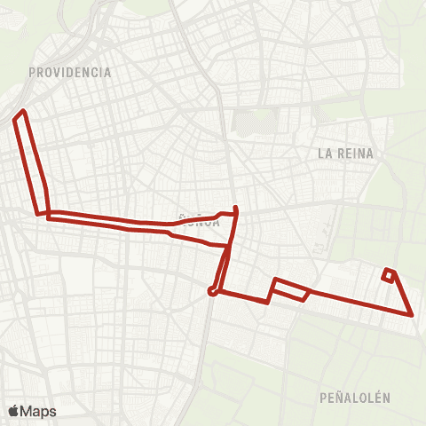 Red Las Parcelas - (M) Salvador map