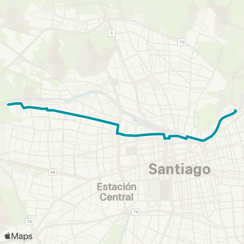 Red Cerro Navia - Santiago map