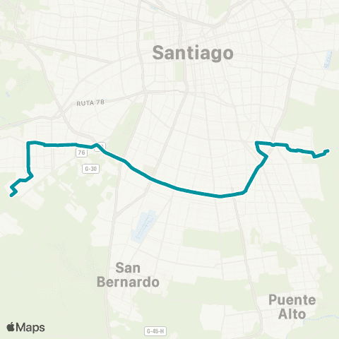 Red Maipu - la Florida map