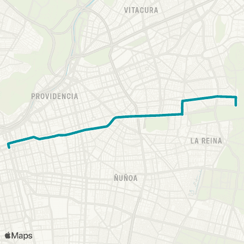 Red (M) Parque Bustamante - Fleming map