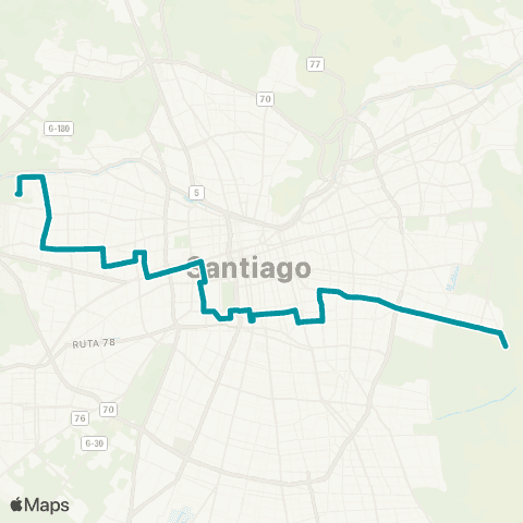 Red Cerro Navia - Peñalolen map