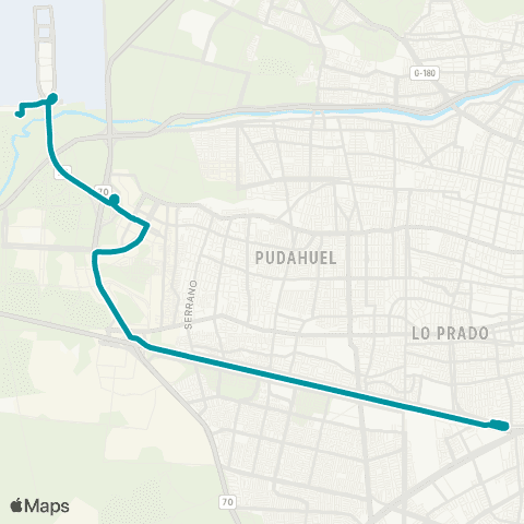 Red Intermodal Aeropuerto - (M) Pajaritos map
