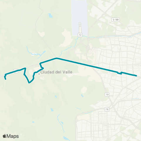 Red (M) Pajaritos - Praderas de lo Aguirre map