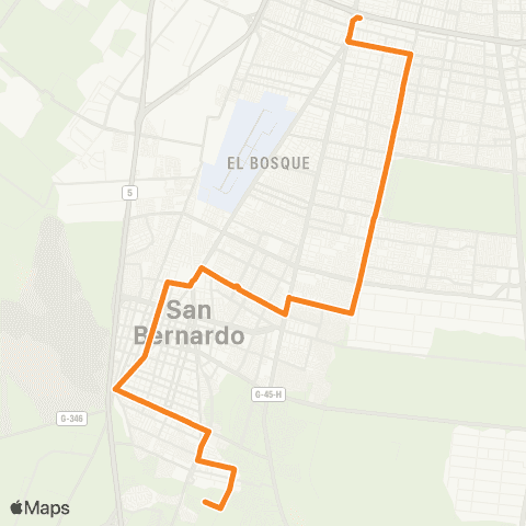 Red Poblacion la Selva - (M) la Cisterna map