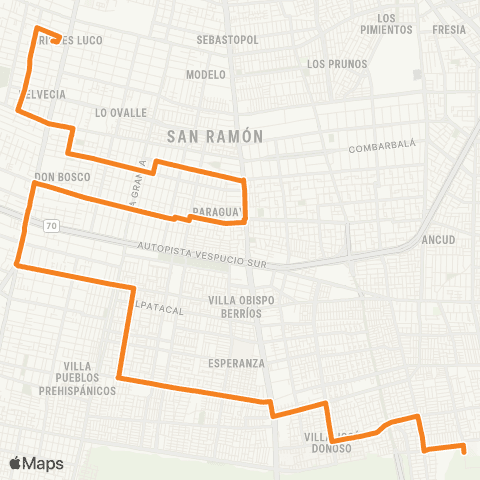 Red Santo Tomas - (M) lo Ovalle map