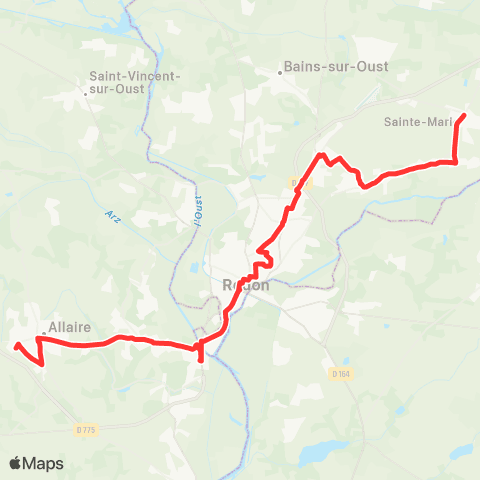 RED Sainte-Marie - Allaire map