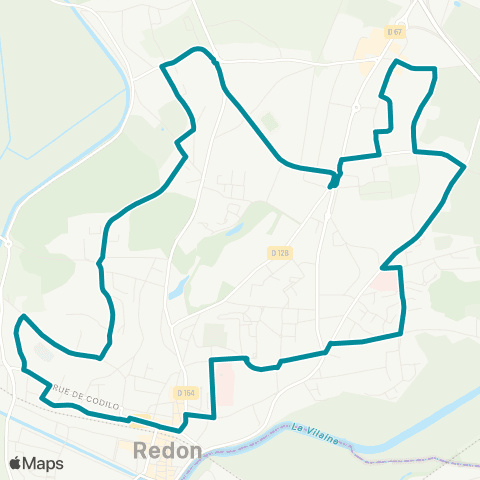 RED Navette Urbaine map