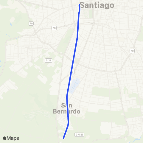 Metro Tren Nos - Estación Central map