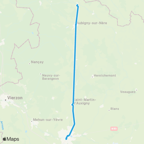 Rémi 18 Argent-s/-Sauldre / Aubigny-s/-Nère / Bourges map