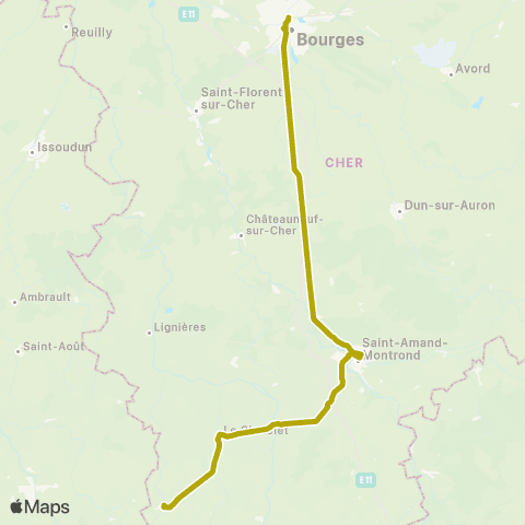 Rémi 18 Châteaumeillant / St-Amand-Montrond / Châteauneuf-s/-Cher / Bourges map