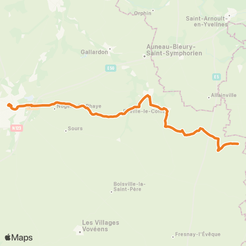Rémi 28 Oysonville - Aunay-sous-Auneau - Chartres map