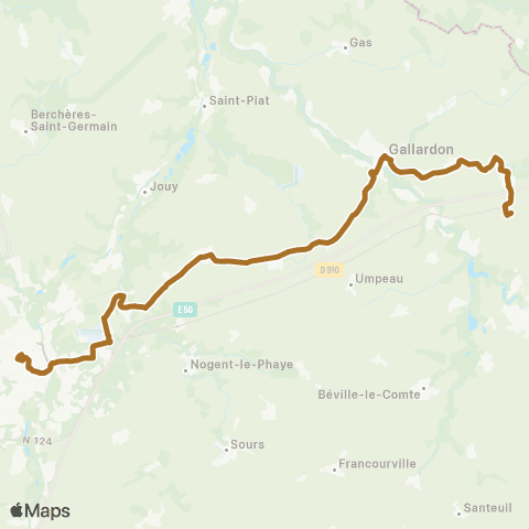 Rémi 28 Auneau - Ecrosnes - Gallardon - Chartres map