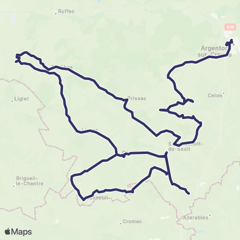 Rémi 36 Tilly - Lignac - Argenton-sur-Creuse map