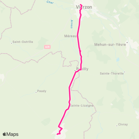 Rémi 36 Vierzon - Issoudun map